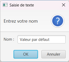Exemple TextInputDialog JavaFX