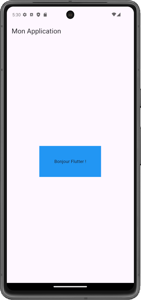Schéma du widget Container de Flutter