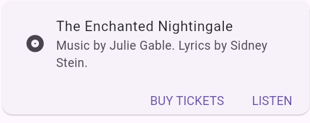 Exemple visuel d'une Card Flutter