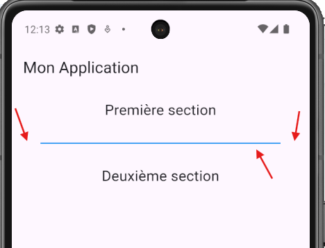 Exemple Divider personnalisé Flutter