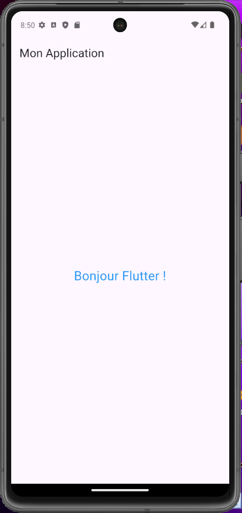 Exemple visuel d'un texte personnalisé avec Text