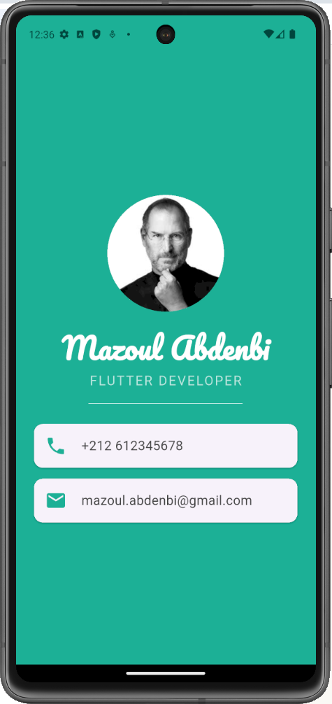 Interface de profil à reproduire