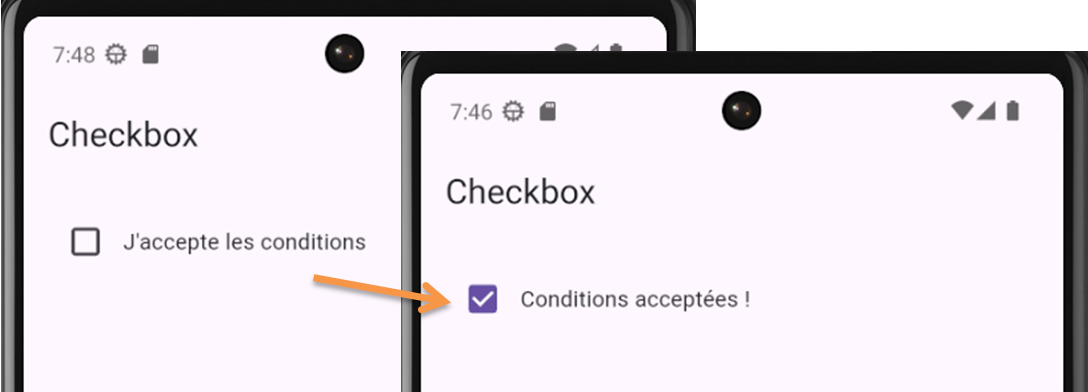Exemple Checkbox Flutter