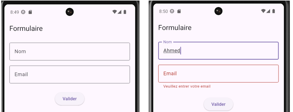 Exemple Form Flutter