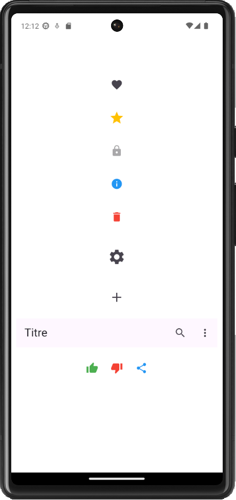 Exemple IconButton Flutter