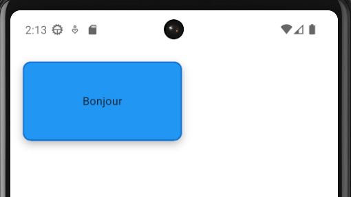 Exemple Container Flutter