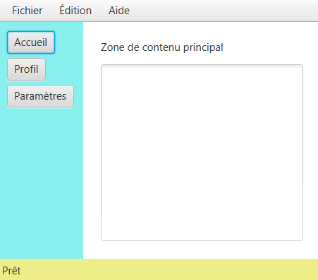 Exemple d'interface avec BorderPane